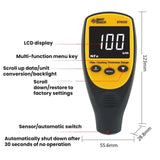 SMART SENSOR Automotive Iron And Aluminum Paint Coating Thickness Gauge