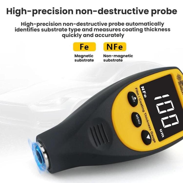 SMART SENSOR Automotive Iron And Aluminum Paint Coating Thickness Gauge