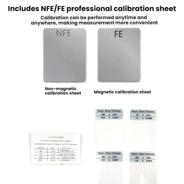 SMART SENSOR Automotive Iron And Aluminum Paint Coating Thickness Gauge