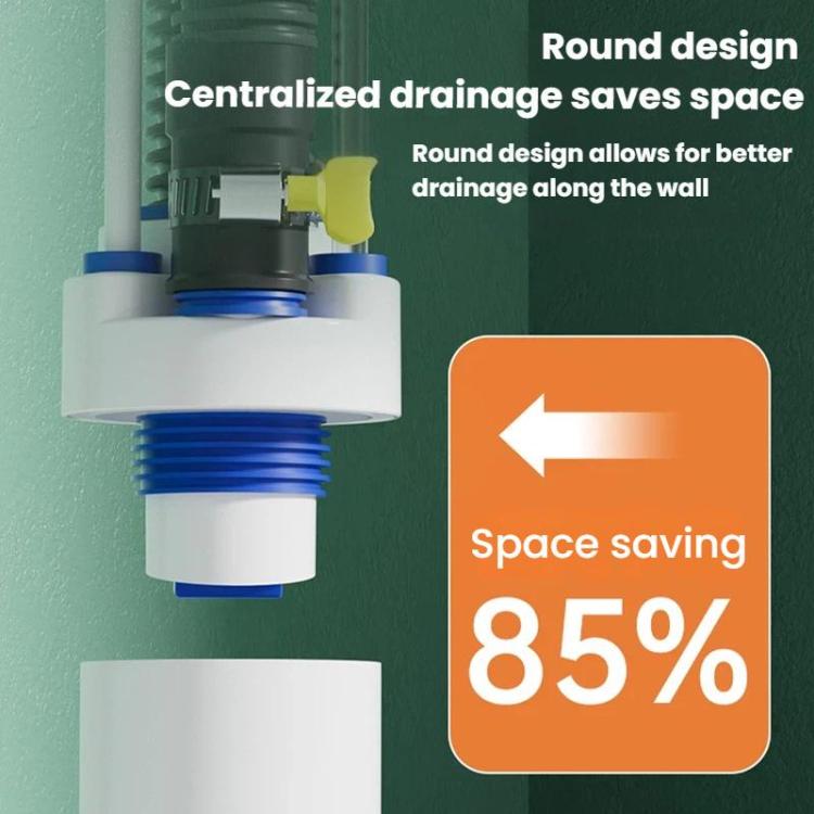 50/63/75mm PVC Pipe Universal Anti-Odor Seal Plug Kitchen Multi-Functional Drain Diverter