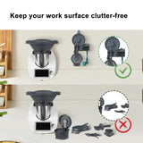 Wall-Mounted Rack for Thermomix TM31/TM5/TM6 Accessory Organizer Space-Saving Storage Shelf with Hooks