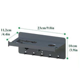 Wall-Mounted Rack for Thermomix TM31/TM5/TM6 Accessory Organizer Space-Saving Storage Shelf with Hooks