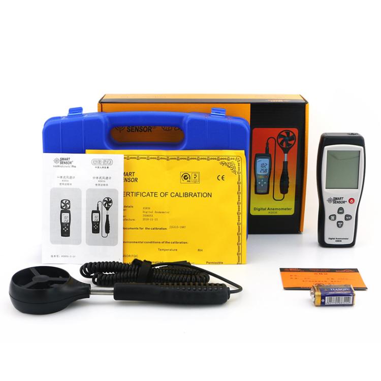 SMART SENSOR Handheld High-precision Wind Speed Meter, AS836