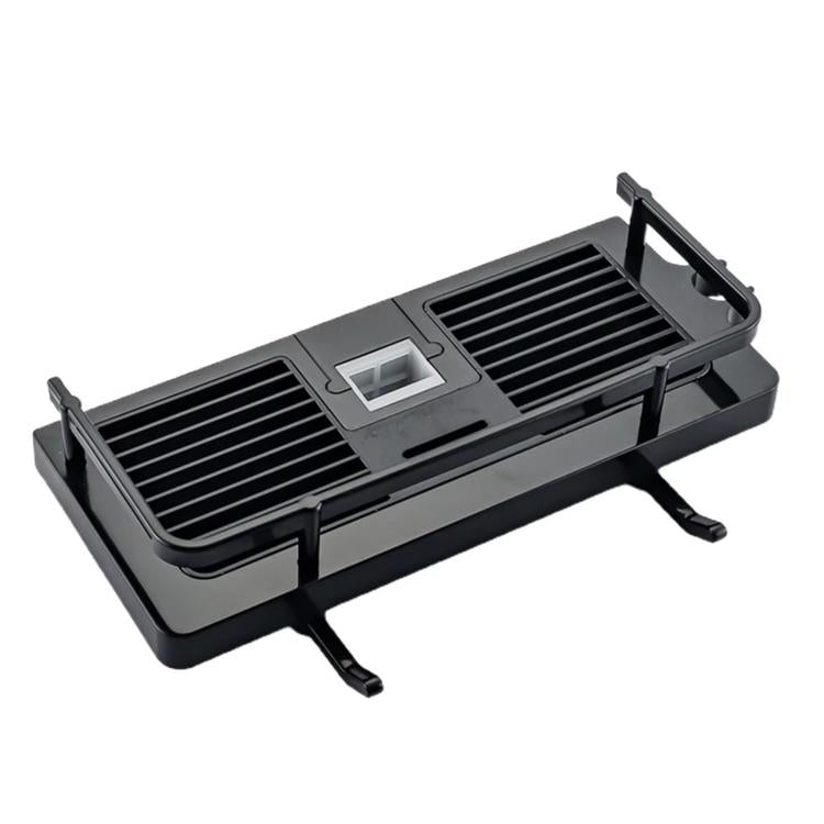 Shower Rod Shelf Elevated Shower Tray Multifunctional Bathroom Storage Rack, Circular Hole White, Square Hole White, Circular Hole Black, Square Hole Black