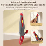 Multi-purpose Tape Cutter Box Opening Knife Anti-cut Automatic Rebound Utility Knife