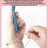 10pcs Jewelry Wearing Hooks Bracelet Metal Aids