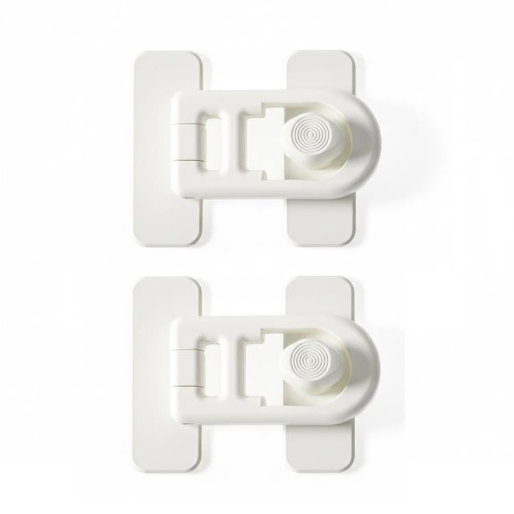 2pcs Child Proof Refrigerator Lock No-Drill Anti-Pinch Baby Safety Lock