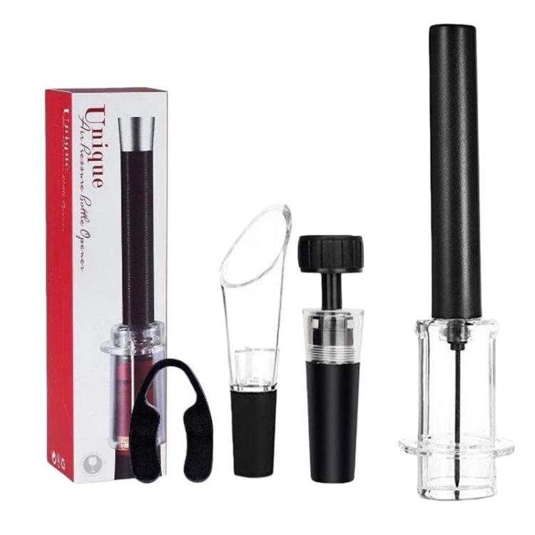 4pcs Wine Air Pressure Bottle Opener Wine Vacuum Cylinder Opener, Plastic, Aluminum Alloy