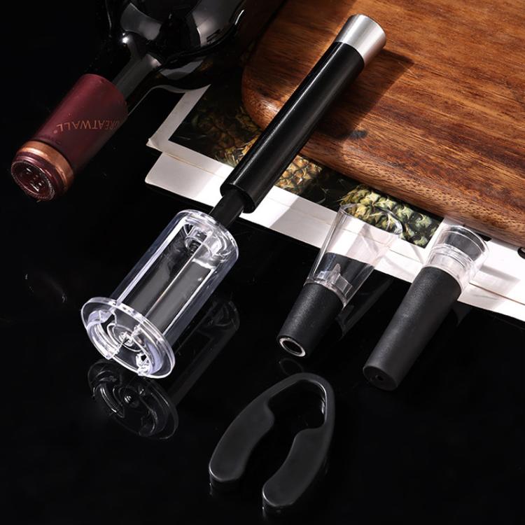 4pcs Wine Air Pressure Bottle Opener Wine Vacuum Cylinder Opener, Plastic, Aluminum Alloy