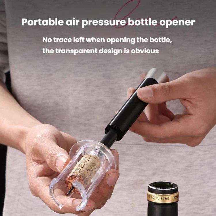4pcs Wine Air Pressure Bottle Opener Wine Vacuum Cylinder Opener, Plastic, Aluminum Alloy