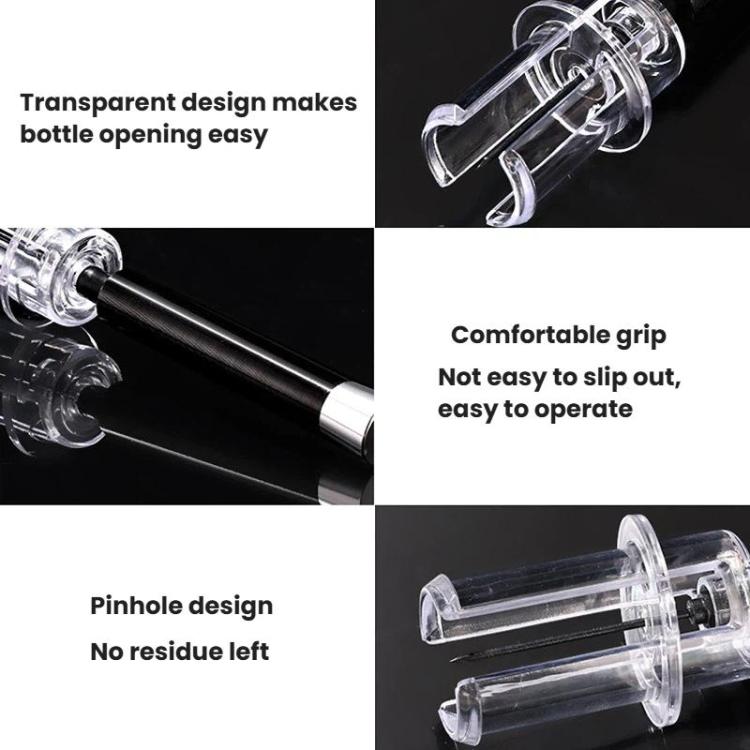 4pcs Wine Air Pressure Bottle Opener Wine Vacuum Cylinder Opener, Plastic, Aluminum Alloy