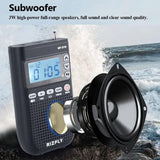 RIZFLY MY518 Portable FM/AM 2-Band Bluetooth Transmitter Radio