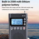 RIZFLY MY518 Portable FM/AM 2-Band Bluetooth Transmitter Radio