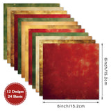 R2548 6 Inch 24 Sheets DIY Photo Album Journal Scrapbook Paper Single-Sided Patterned Background Paper