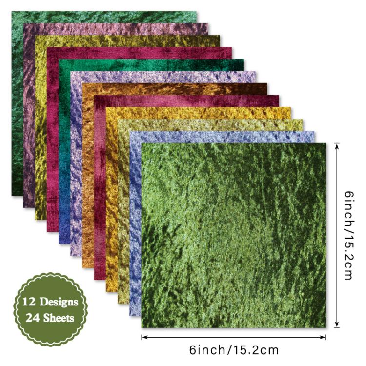 R2424A 6 Inch 24 Sheets DIY Photo Album Journal Scrapbook Paper Single-Sided Patterned Background Paper