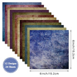 R2326A 6 Inch 24 Sheets DIY Photo Album Journal Scrapbook Paper Single-Sided Patterned Background Paper