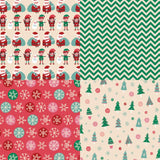 R2546 6 Inch 24 Sheets Christmas Journal Scrapbook Paper Single-Sided Patterned Background Paper