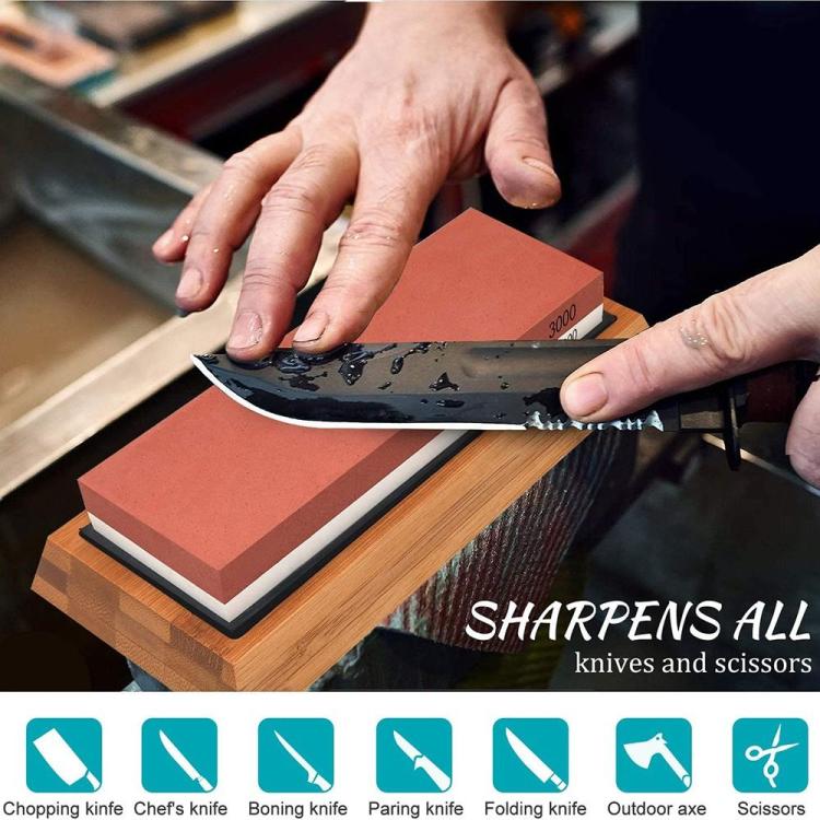 Outdoor Kitchen Double-Sided Sharpening Stone Set