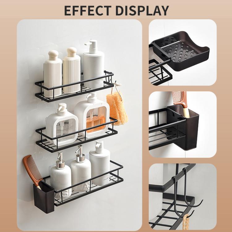 Wall-mounted Punch-free Bathroom Toiletry Storage Rack