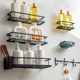 Wall-mounted Punch-free Bathroom Toiletry Storage Rack