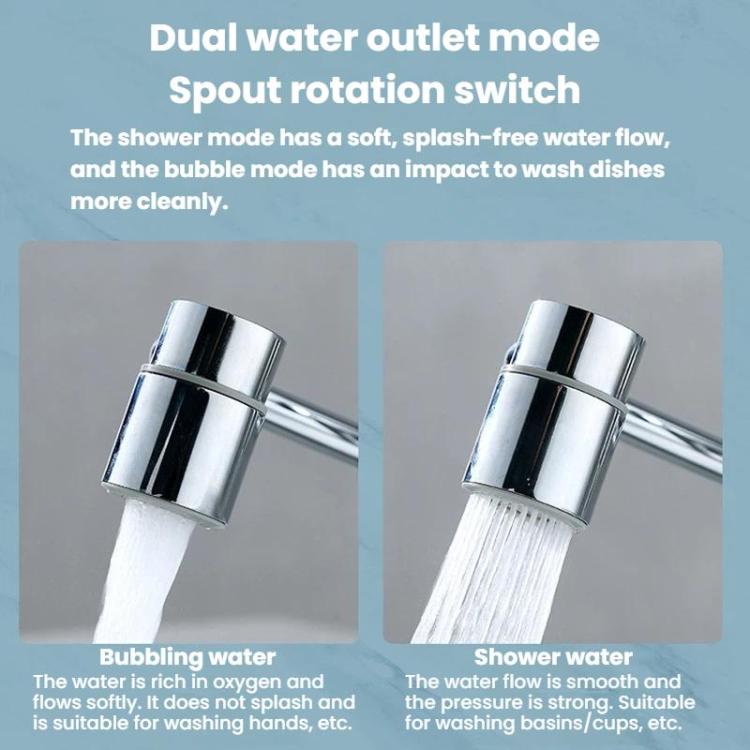 Universal Faucet Extender Kitchen Splash-Proof Faucet Rotatable Aerator Nozzle, U-Shaped Dual Mode, U-Shaped Single Mode, U-Shaped Dual Mode With Accessories, U-Shaped Single Mode With Accessories, Full Alloy Dual Mode, Full Alloy Single Mode          ...