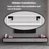 2pcs Floating Stand Support Bracket Desk Support Bracket Wall-Mounted Floating Bracket, Black 222mm, Black 282mm, Black 312mm, Black 352mm, Black 432mm, Stainless Steel 222mm, Stainless Steel 282mm, Stainless Steel 312mm, Stainless Steel 352mm         ...