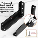 2pcs Floating Stand Support Bracket Desk Support Bracket Wall-Mounted Floating Bracket, Black 222mm, Black 282mm, Black 312mm, Black 352mm, Black 432mm, Stainless Steel 222mm, Stainless Steel 282mm, Stainless Steel 312mm, Stainless Steel 352mm         ...