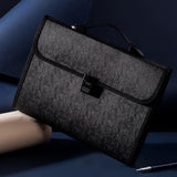 Deli 5232 A4 Accordion Bag Office Handbag 13 Compartment Folder Document Storage Bag