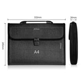 Deli 5232 A4 Accordion Bag Office Handbag 13 Compartment Folder Document Storage Bag