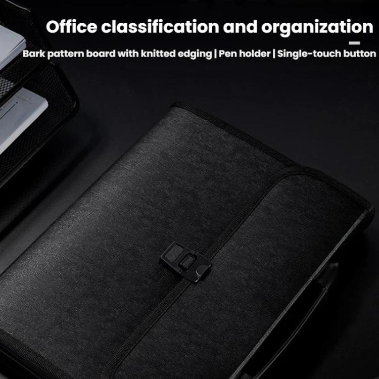 Deli 5232 A4 Accordion Bag Office Handbag 13 Compartment Folder Document Storage Bag