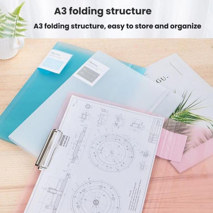 Deli 72551 Test Paper Classification Folder A3 File Folder File Flat Clip