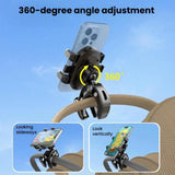 Phone Holder With Secure Clamp For Baby Strollers / Infant Pushchairs, Phone Holder