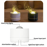 USB Desktop Humidifier With Star Projection Colorful Water Ripple Ambient Light