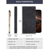 Baellerry C3160 Men Vintage RFID Blocking Leather Wallet Long Zip Around Bifold Card Holder