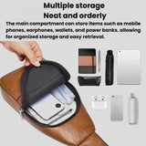 WEIXIER X463 Men Minimalist Chest Bag Lightweight Waterproof Crossbody Bag