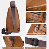 WEIXIER X463 Men Minimalist Chest Bag Lightweight Waterproof Crossbody Bag