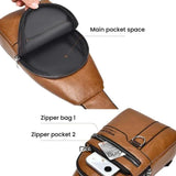 WEIXIER X463 Men Minimalist Chest Bag Lightweight Waterproof Crossbody Bag