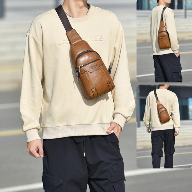 WEIXIER X466 Men Crossbody Chest Bag Casual Water-Resistant Lightweight Backpack