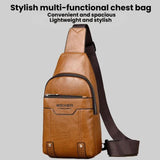 WEIXIER X466 Men Crossbody Chest Bag Casual Water-Resistant Lightweight Backpack