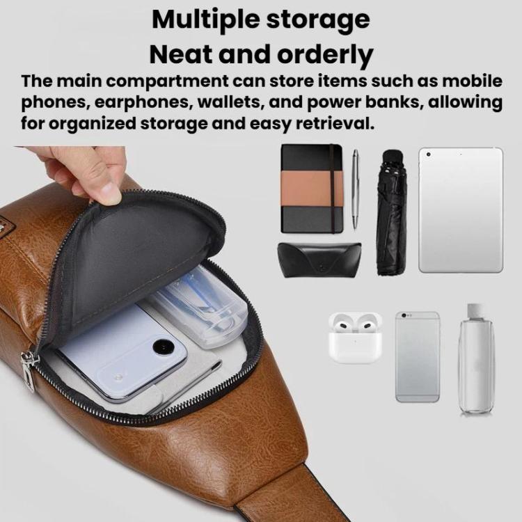 WEIXIER X466 Men Crossbody Chest Bag Casual Water-Resistant Lightweight Backpack