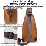 WEIXIER X466 Men Crossbody Chest Bag Casual Water-Resistant Lightweight Backpack