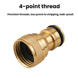 5pcs 4-point Internal Thread Aluminum Alloy Faucet Spout Hose Adapter