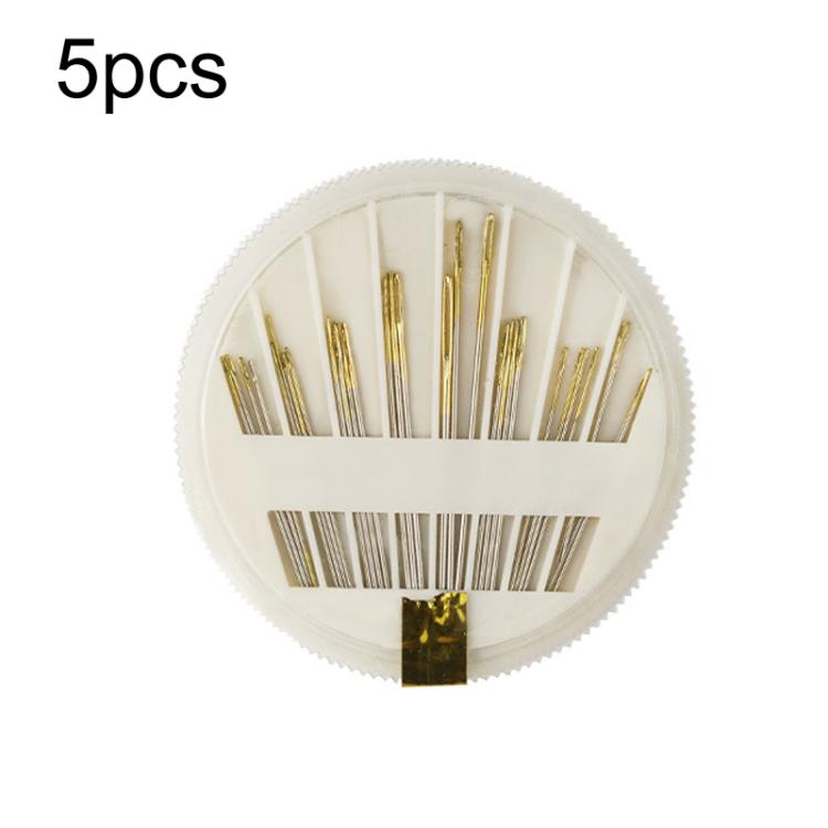 5pcs 30 in 1 Household Hand Sewing Needle Disc Box