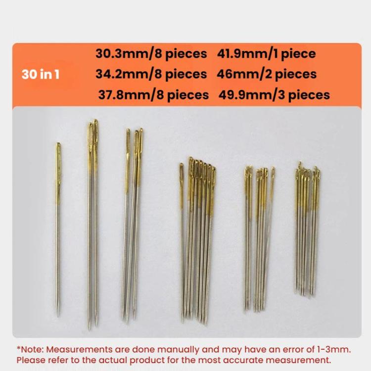 5pcs 30 in 1 Household Hand Sewing Needle Disc Box