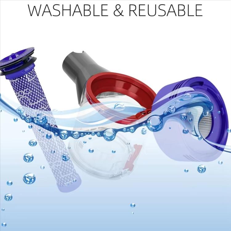 Dust Bin & Pre/Post Filters For Dyson V7 V8 SV10 SV11 Vacuum Cleaners, Dust Bin & Pre/Post Filters