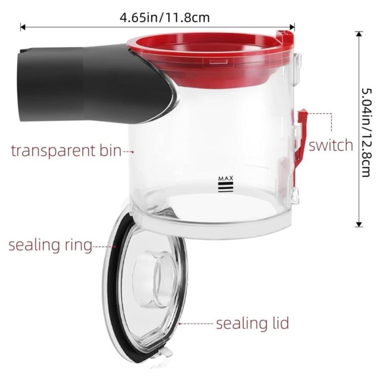 Dust Bin & Pre/Post Filters For Dyson V7 V8 SV10 SV11 Vacuum Cleaners, Dust Bin & Pre/Post Filters