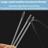 10sets Multipurpose DIY Leather Large Hole Needle Hand Sewing Kit