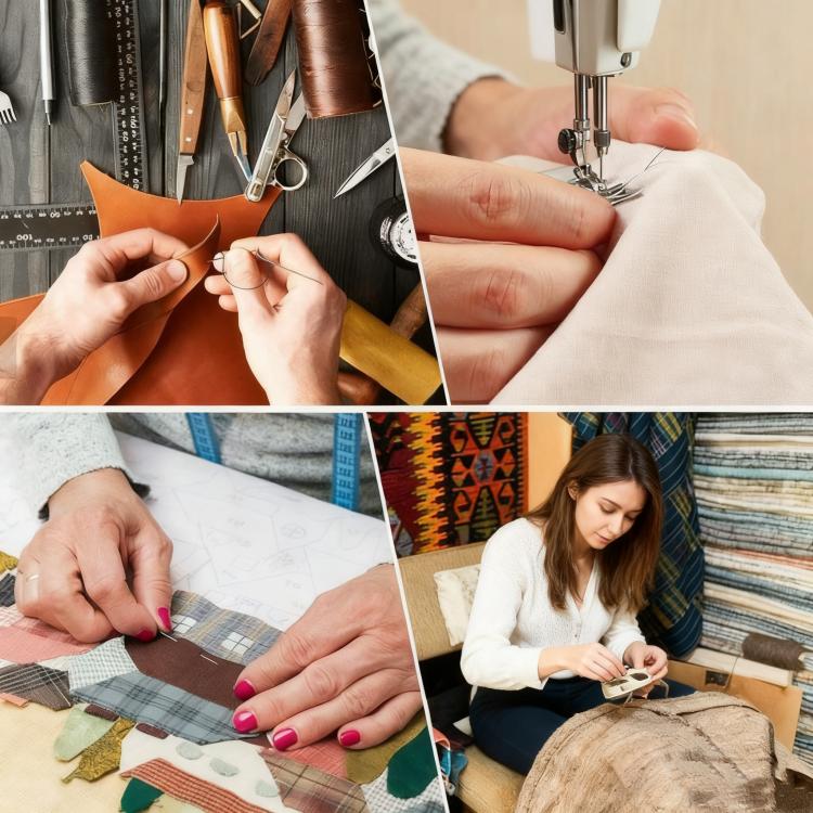 10sets Multipurpose DIY Leather Large Hole Needle Hand Sewing Kit