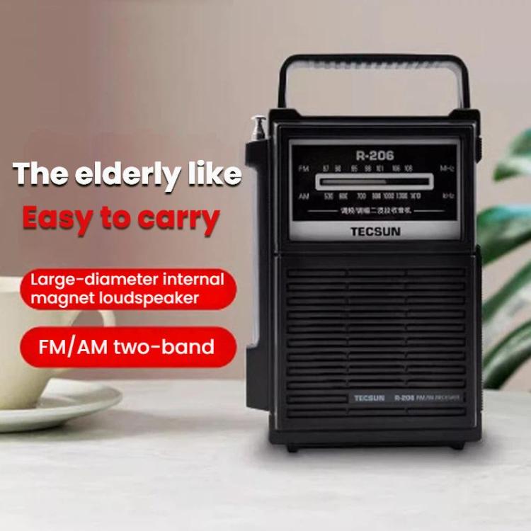 TECSUN R-206 FM / MW Two-band Radio, R-206