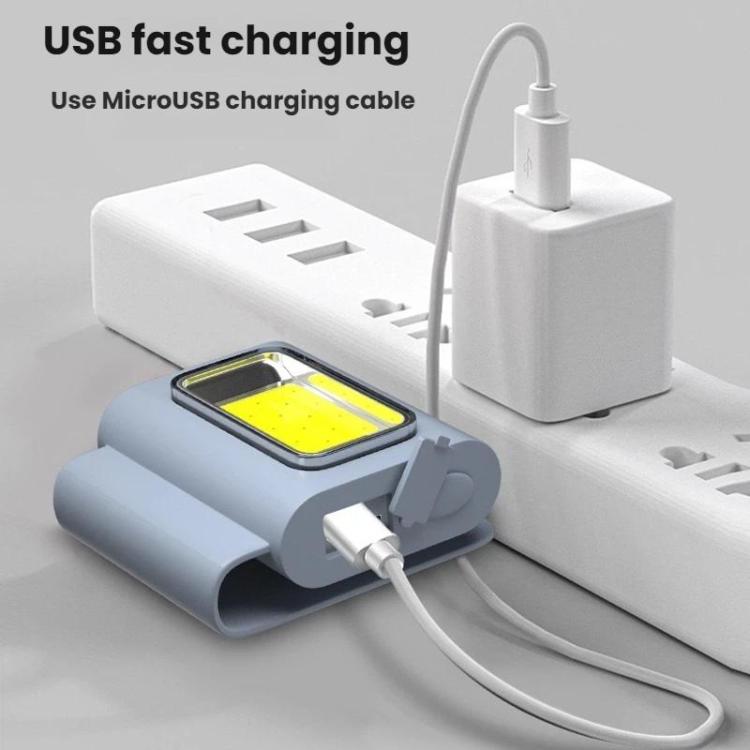 LED Multifunctional Magnetic Silicone Clothes Clip High-Intensity Headlamp